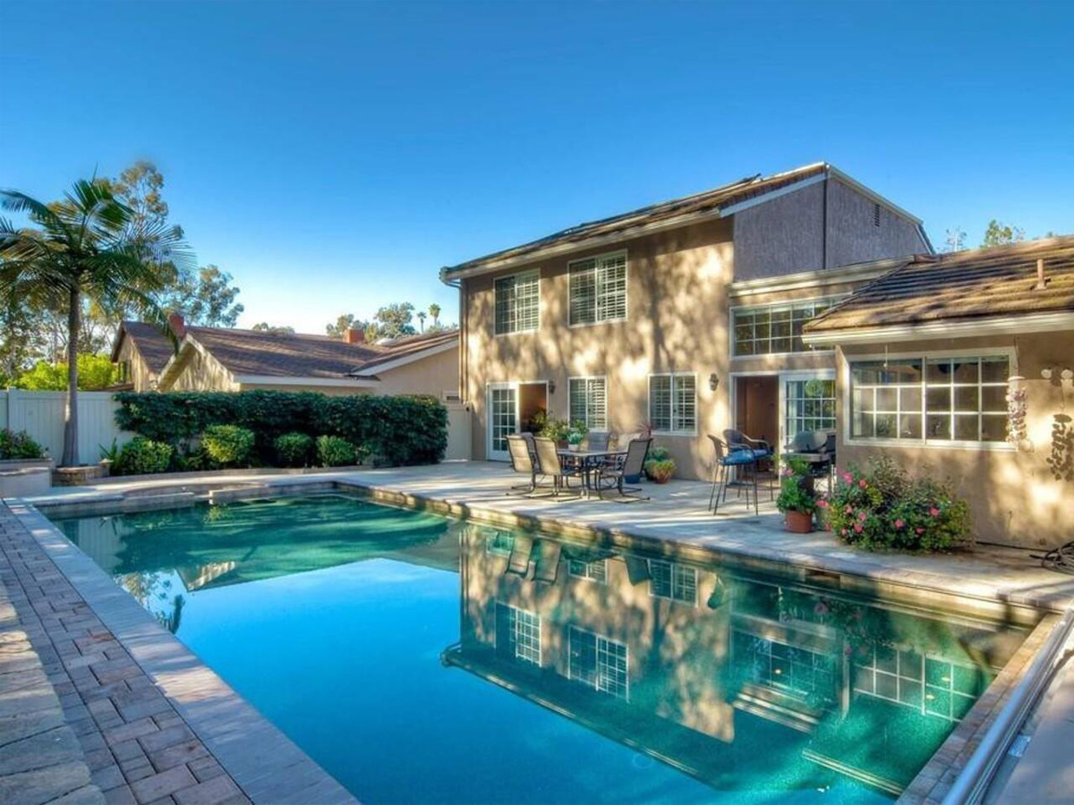 San Diego Family Home in Scripps Ranch • Clients who are looking for an escape from winter will love this beautiful family home with a pool. This modern luxury cottage-style home offers everything a family needs for a vacation getaway.